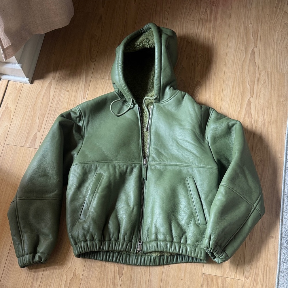 Stussy Shearling Hooded Work Jacket